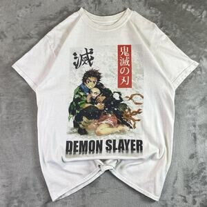 Demon Slayer Tanjiro Nezuko Graphic T-Shirt Men’s Large Anime Tee